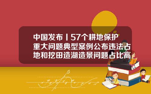 中国发布丨57个耕地保护重大问题典型案例公布违法占地和挖田造湖造景问题占比高保山人民医院牙齿矫正
