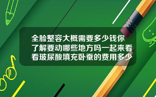 全脸整容大概需要多少钱你了解要动哪些地方吗一起来看看玻尿酸填充卧蚕的费用多少钱