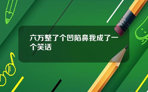 六万整了个凹陷鼻我成了一个笑话