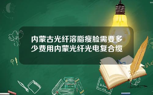 内蒙古光纤溶脂瘦脸需要多少费用内蒙光纤光电复合缆