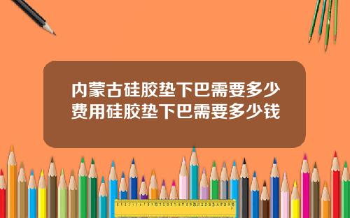 内蒙古硅胶垫下巴需要多少费用硅胶垫下巴需要多少钱