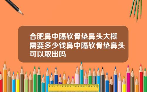 合肥鼻中隔软骨垫鼻头大概需要多少钱鼻中隔软骨垫鼻头可以取出吗