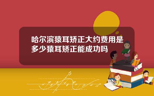 哈尔滨猿耳矫正大约费用是多少猿耳矫正能成功吗