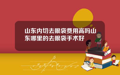 山东内切去眼袋费用高吗山东哪里的去眼袋手术好