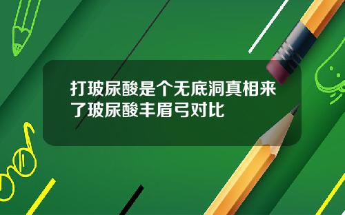 打玻尿酸是个无底洞真相来了玻尿酸丰眉弓对比