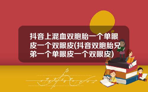 抖音上混血双胞胎一个单眼皮一个双眼皮(抖音双胞胎兄弟一个单眼皮一个双眼皮)