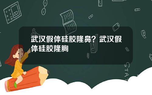 武汉假体硅胶隆鼻？武汉假体硅胶隆胸
