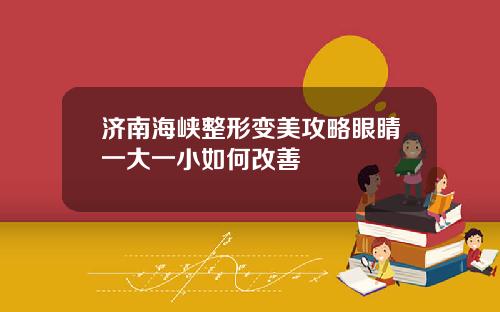 济南海峡整形变美攻略眼睛一大一小如何改善