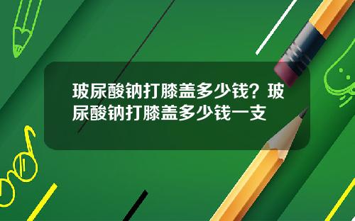 玻尿酸钠打膝盖多少钱？玻尿酸钠打膝盖多少钱一支