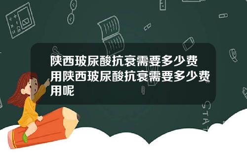 陕西玻尿酸抗衰需要多少费用陕西玻尿酸抗衰需要多少费用呢