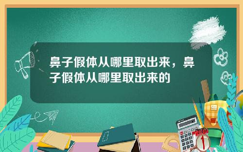 鼻子假体从哪里取出来，鼻子假体从哪里取出来的