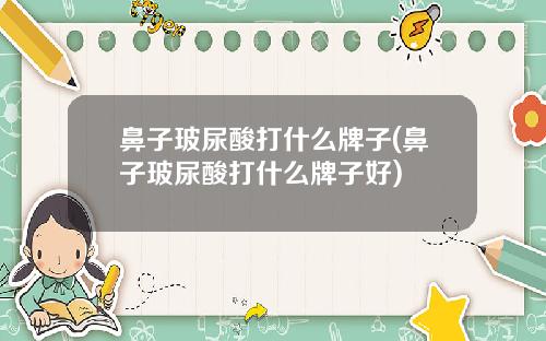 鼻子玻尿酸打什么牌子(鼻子玻尿酸打什么牌子好)